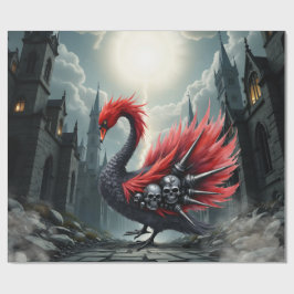 Crimson Cathedral Swan. Presentpapper