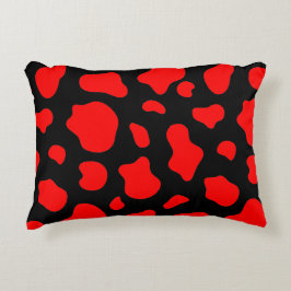 Crimson & Charcoal Spotted Decorative Pillow  Prydnadskudde