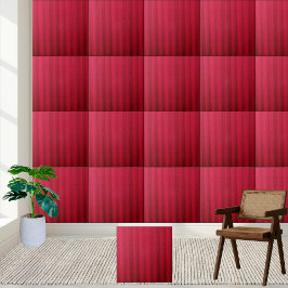 Crimson Corrugated Struktur Ceramic Tile Kakelplatta