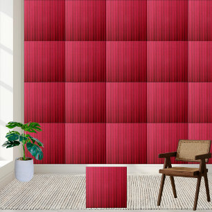 Crimson Corrugated Struktur Ceramic Tile Kakelplatta