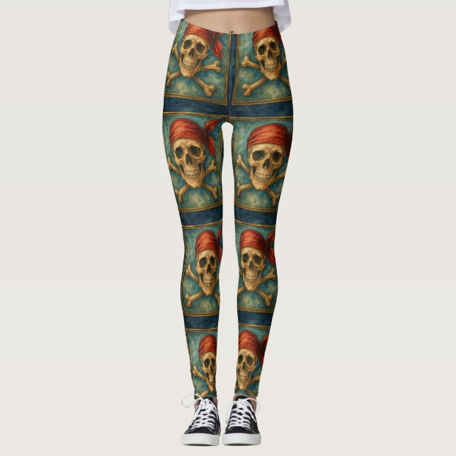 Crimson Corsair Leggings (Framsida)