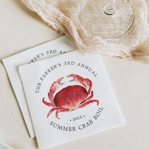 Crimson Crab Crab Boil Event Pappersservett