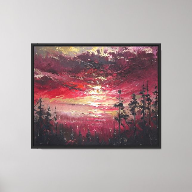 Crimson Dawn Canvastryck (Framsida)