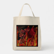 Crimson draon Tote Bag
