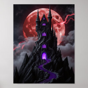 Crimson Eclipse Citadel Poster