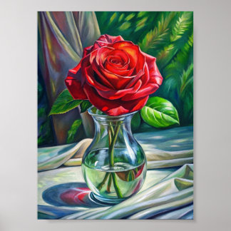 ’Crimson Elegance’ Poster