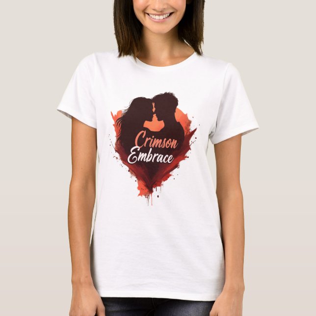 Crimson Embrace T Shirt (Framsida)