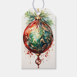 Crimson & Evergreen: En Fusion Red & Grönt Presentetikett