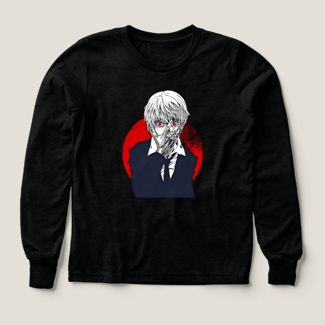 Crimson Eyes Chain Warrior T-Shirt (Design framsida)
