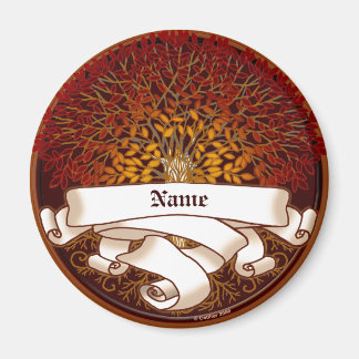 Crimson Family Träd Surname Magnet