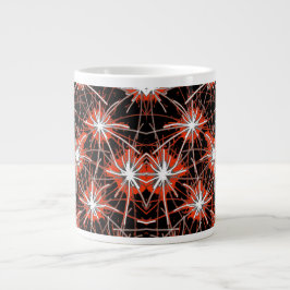 Crimson Fireburst Jumbo Mug Mugg
