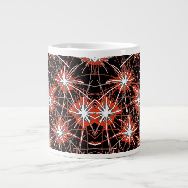Crimson Fireburst Jumbo Mug Mugg (Framsidan)