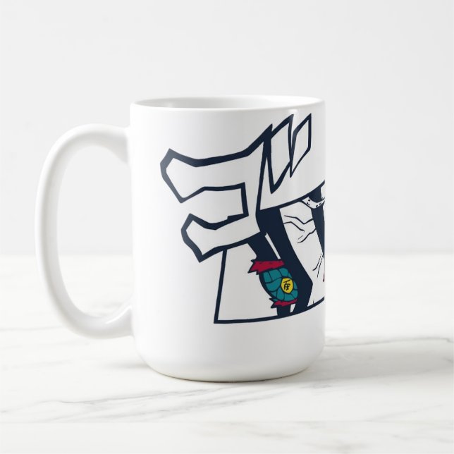 ☕🔥Crimson Fist Café-mugg Kaffemugg (Vänster)