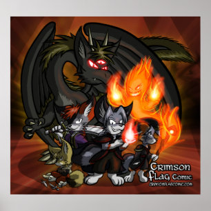 Crimson Flagga: Poster i Villains