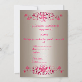 CRIMSON FLOURISH INVITATIONS BY IDODESIGNS INBJUDNINGAR