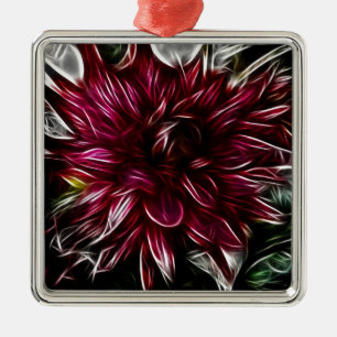 Crimson Flower Julgransprydnad Metall
