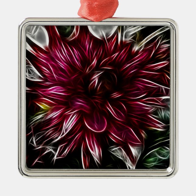 Crimson Flower Julgransprydnad Metall (Framsidan)