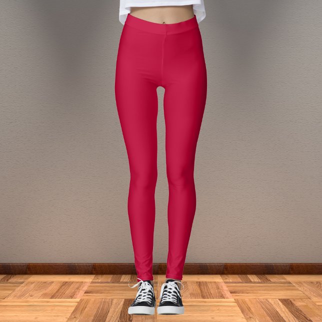 Crimson Glory Solid Färg Leggings (Skapare uppladdad)