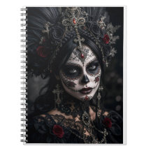 Crimson Gothic Calavera – Svart Ros
