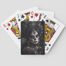 Crimson Gothic Calavera – Svart Ros