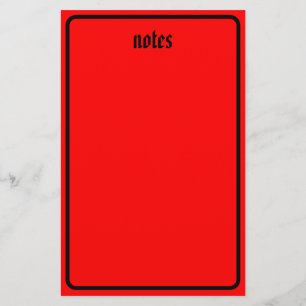 Crimson Gothic Film Stationery Brevpapper