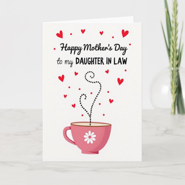 Crimson Hearts dotterskort Kort (Framsida)