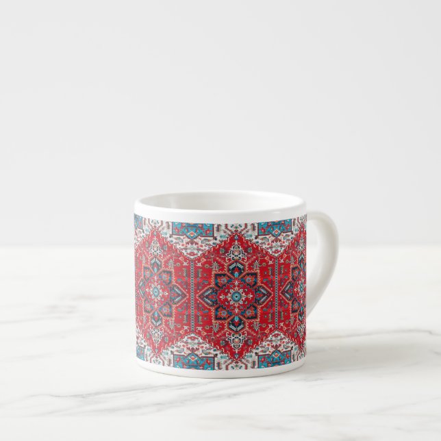 Crimson Heirloom: Marockos kulturarv Matta Art Espressomugg (Framsida höger)