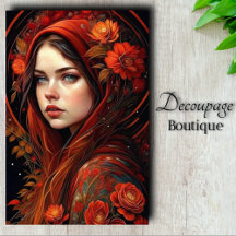 Crimson Huva - Decoupage Ro Enchantress Autumn