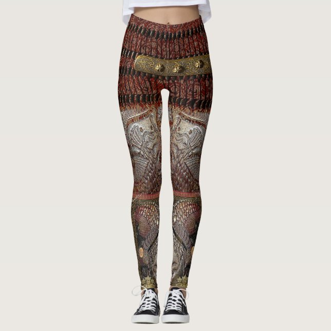 Crimson imperialistisk vaktArmor Leggings (Framsida)