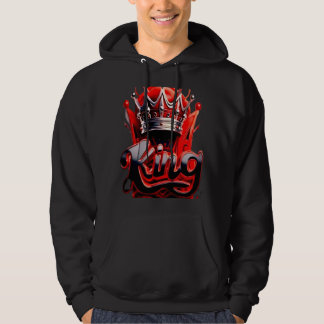 Crimson King Silver Crown - Urban Streetwear Editi Hoodie