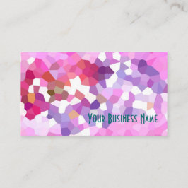 Crimson, Lilac, Rosa Abstrakt Affärskort Visitkort