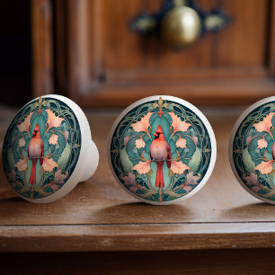 Crimson Majesty Ceramic Knob pull Knopp