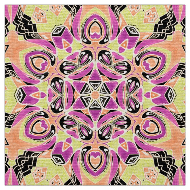 Crimson , mandala för flera färgader , mandala ,li tyg (Provkarta)