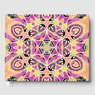 Crimson, mandala med flera färgader gästböcker