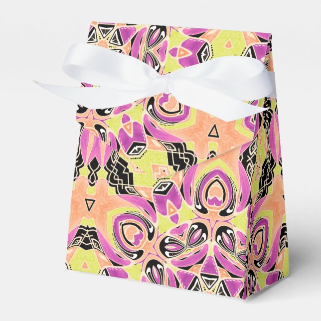 Crimson, mandala med flera färgader presentaskar (Framsidan Sidan)