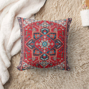 Crimson Mirage - Red Boho Moroccan Elegance Kudde