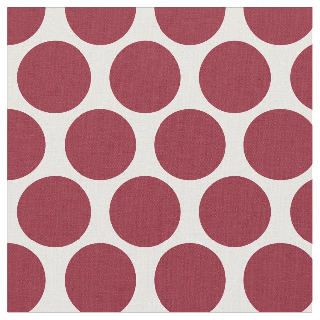 Crimson Mod Dots Tyg (Närbild)