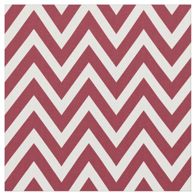 Crimson Modern Chevron Rand Tyg (Närbild)