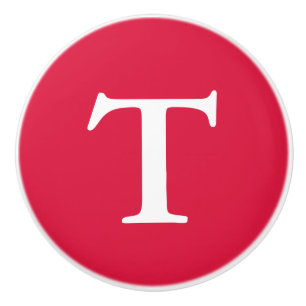 Crimson Monogrammed Knopp