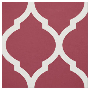 Crimson Moroccan Quatrefoil Large Tyg