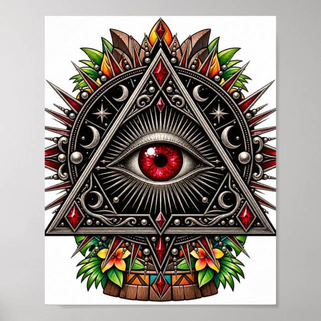 Crimson Obsidian Eye Affisch (Framsidan)