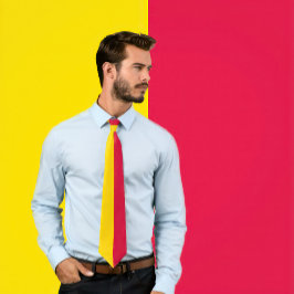 Crimson och Guld 2 Färg Tie Slips