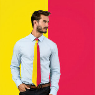 Crimson och Guld 2 Färg Tie Slips