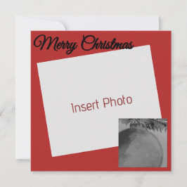 Crimson Ornament jul - Helgdag-kort för Elegant Julkort