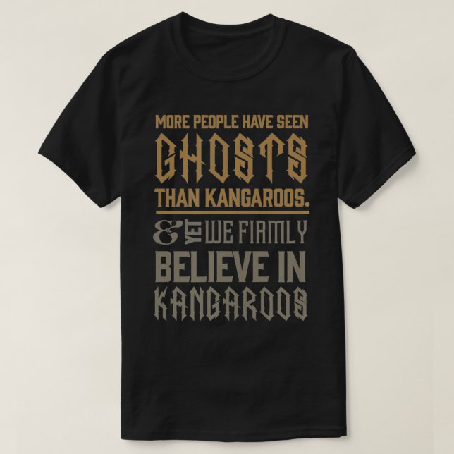 Crimson Peak Spöken & Kangaroos T Shirt (Design framsida)