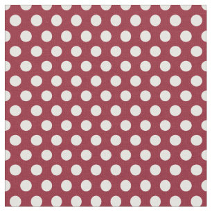 Crimson Polka dots Tyg