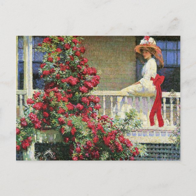 Crimson Rambler Philip Hale Fine Art Vykort (Framsida)