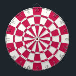 Crimson Red and White Piltavla<br><div class="desc">Crimson Red and White Dart Board</div>