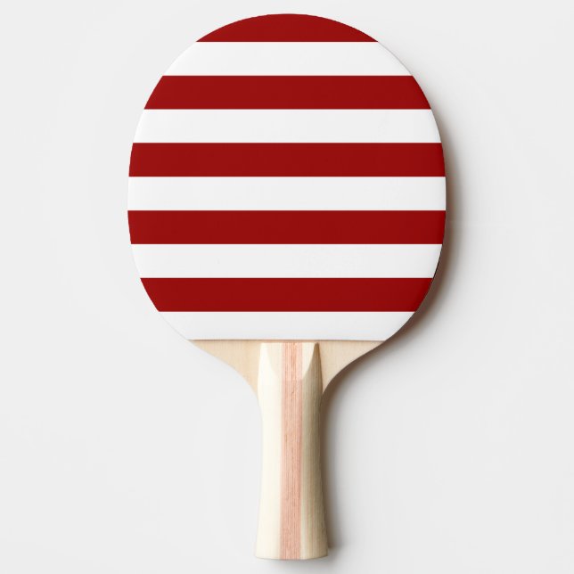 Crimson Red and White Rand Pingisracket (Framsidan)