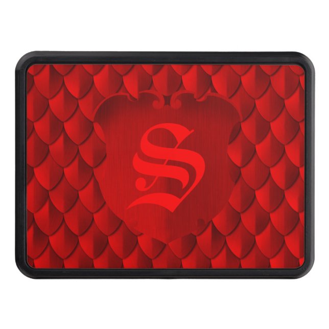 Crimson Red Dragon  Skydd För Dragkrok (Framsidan)